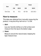 High Waist Solid Pleated Skirt Sai Feel